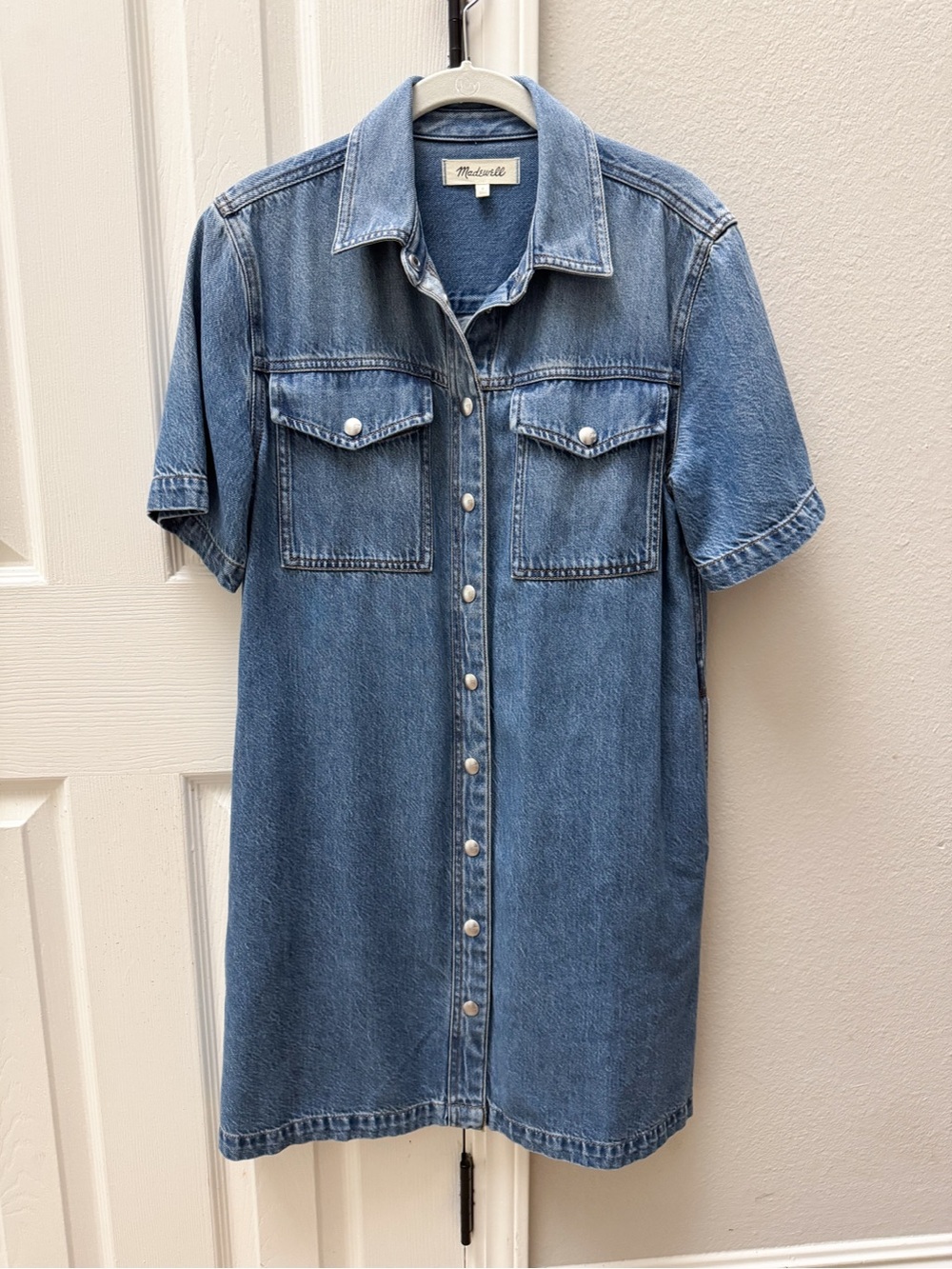 Madewell Denim Snap Dress small